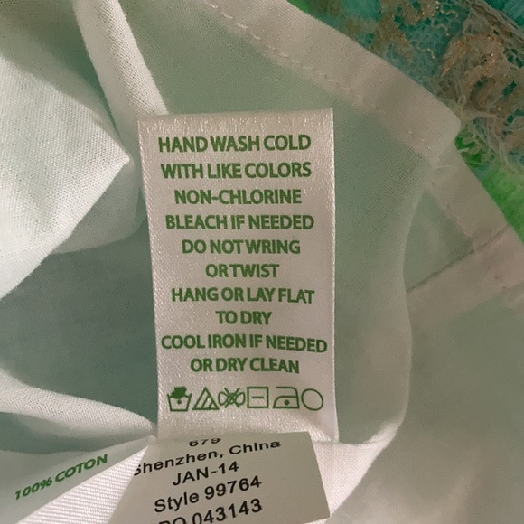 NWT Lilly Pulitzer Tanby Dress Poolside Blue Sz 0 - Picture 9 of 10